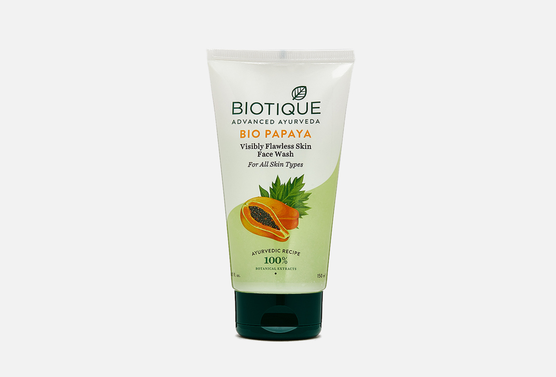 Гель для умывания с экстрактом папайи  Biotique BIO PAPAYA EXFOLIATING FACE WASH 