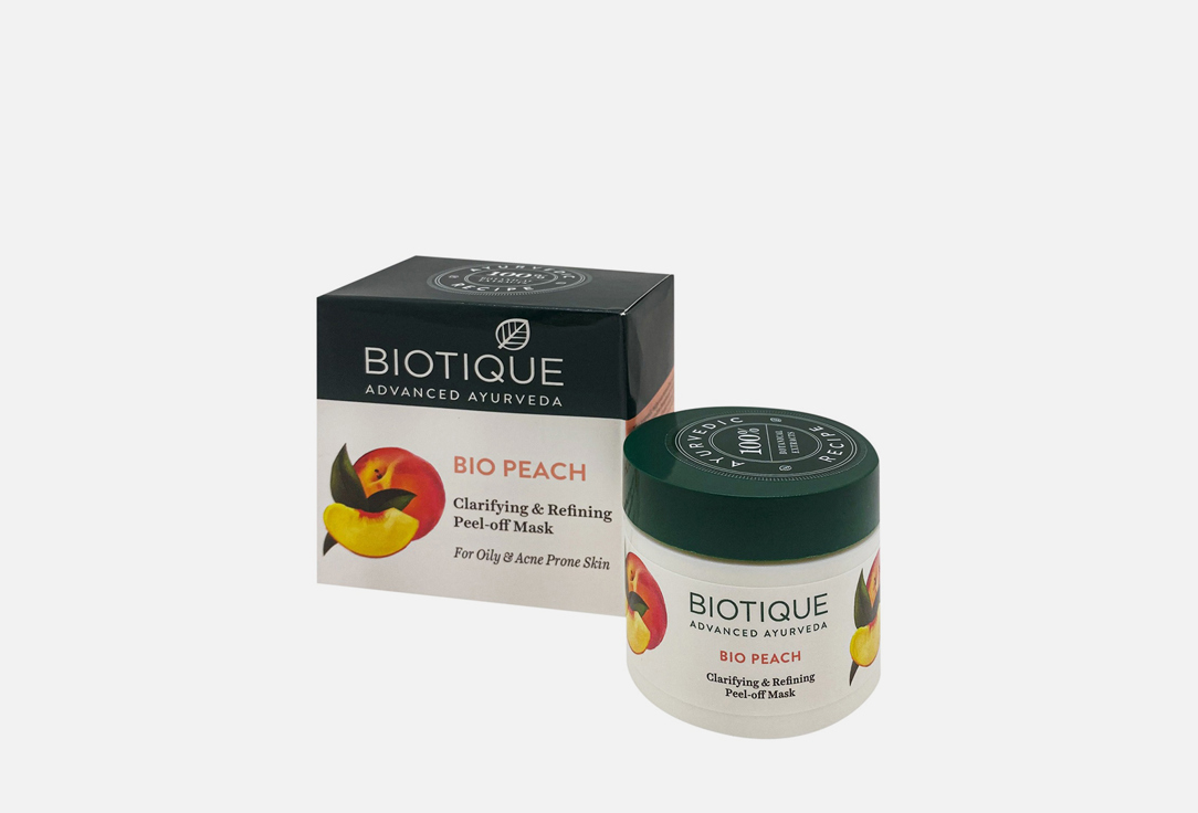 Пленочная маска для лица Biotique BIO PEACH MASK FOR OILY ACNE PRONE SKIN 