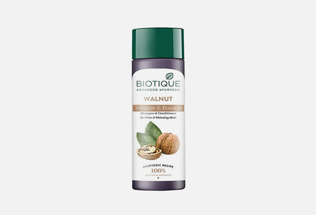 Шампунь для волос с маслом грецкого ореха  Biotique BIO WALNUT BARK 