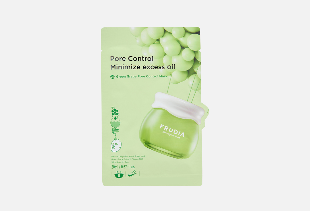 

Маска для лица с зеленым виноградом FRUDIA, Green Grape Pore Control Mask 20 мл