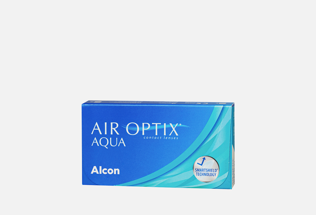 Контактные линзы ежемесячные AIR OPTIX AQUA BC 8,6; DIA 14,2; 3 шт. 