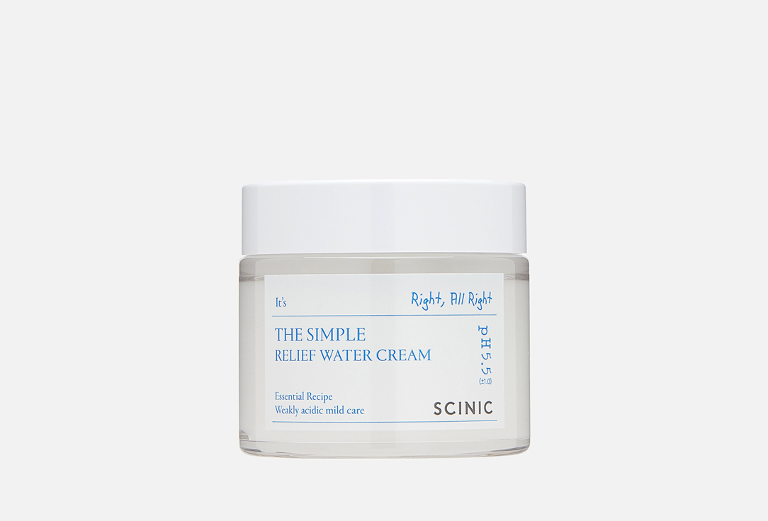 SCINIC Восстанавливающий крем для чувствительной кожи The Simple Relief Water Cream