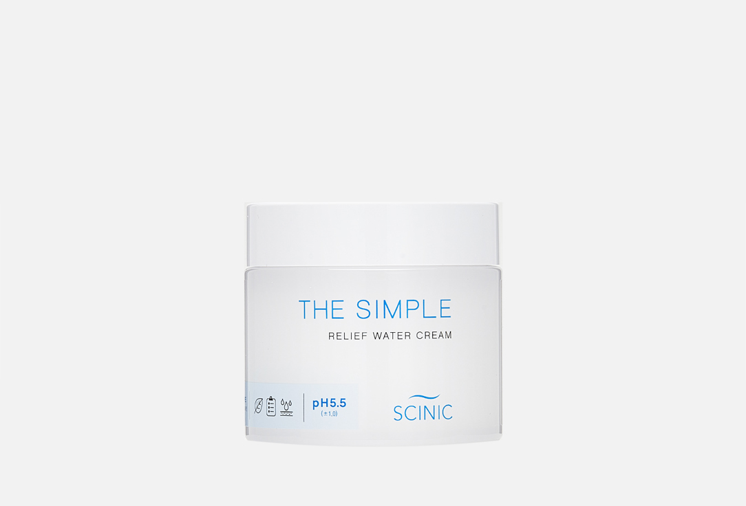 Восстанавливающий крем для чувствительной кожи SCINIC The Simple Relief Water Cream 80 мл scinic the simple daily lotion ph 5 5 145 мл