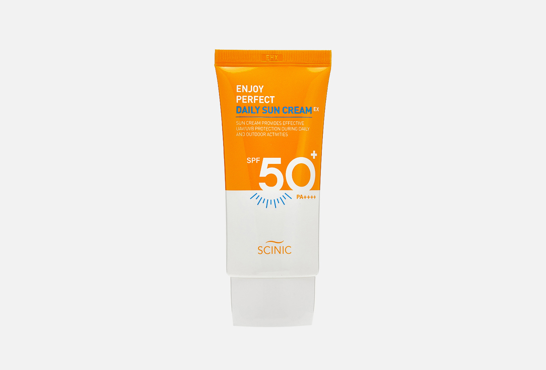 Солнцезащитный крем SCINIC Enjoy Perfect Daily Sun Cream EX SPF50+ PA++++ 50 мл солнцезащитный крем для лица daily mild sun cream spf50 pa крем 50мл