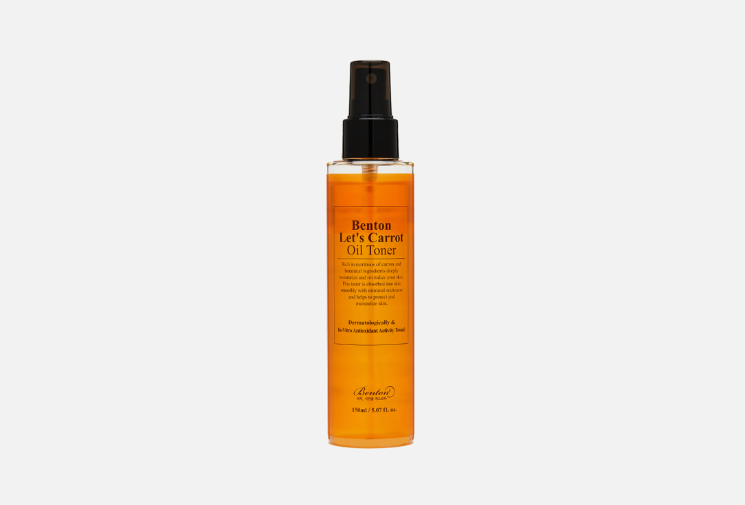 Двухфазный тонер для лица с экстрактом моркови  Benton Let’s Carrot Oil Toner 