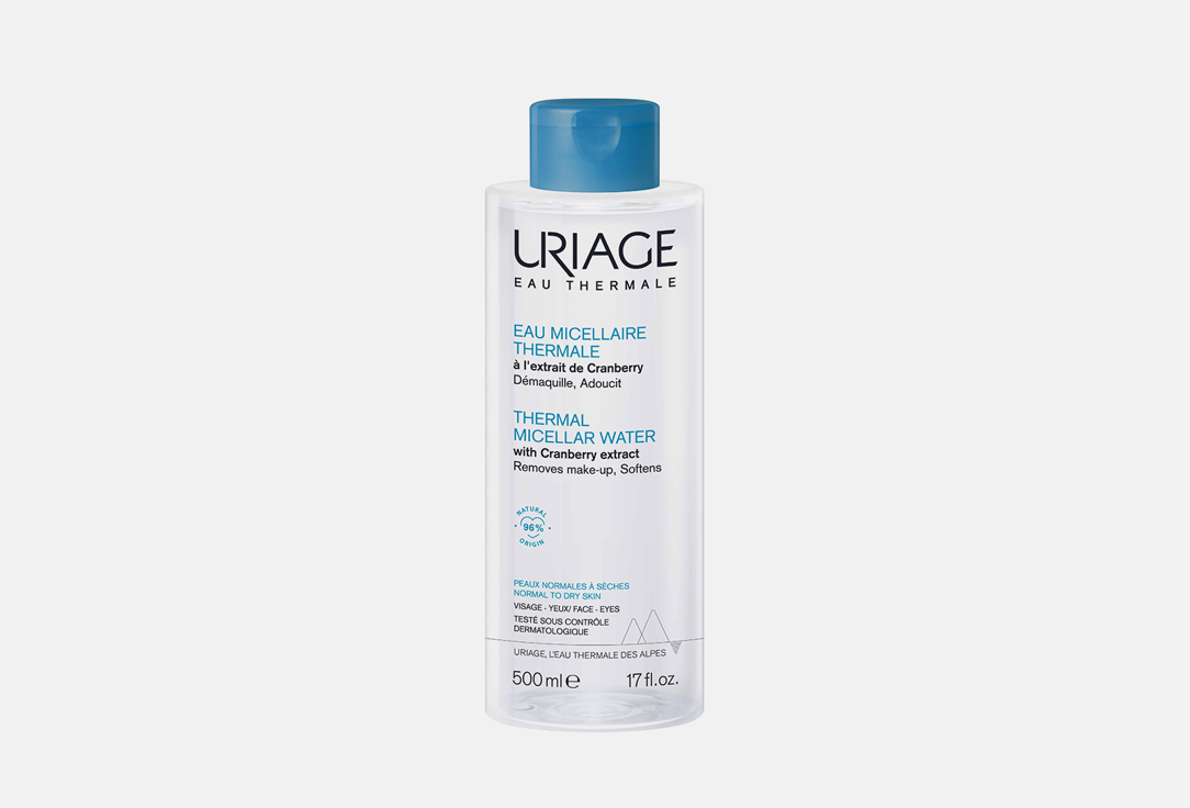 Мицеллярная вода для нормальной и сухой кожи Uriage Thermal micellar water 