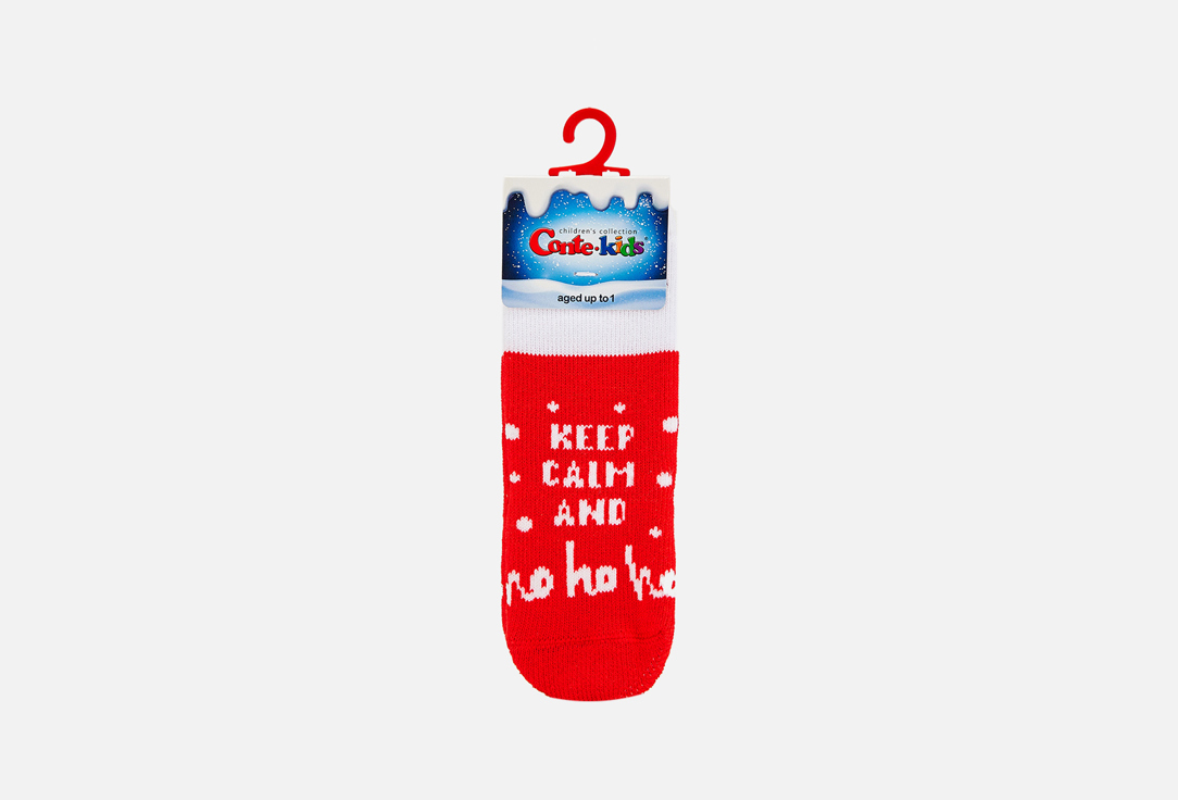Носки детские CONTE-KIDS NEW YEAR, красный носки детские conte kids новый год р 11 14