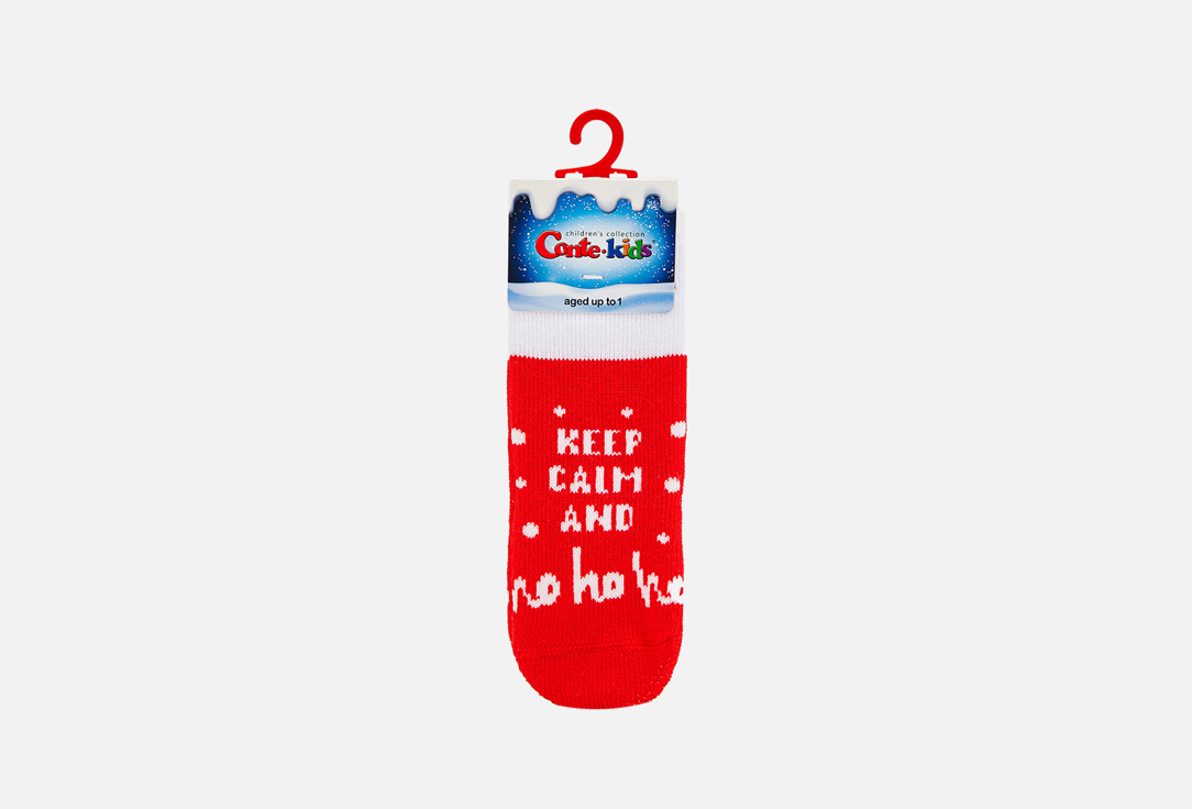 Носки детские CONTE-KIDS NEW YEAR, красный 11-12 мл
