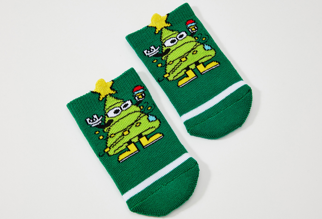 Носки детские CONTE-KIDS NEW YEAR, зеленый Зеленый