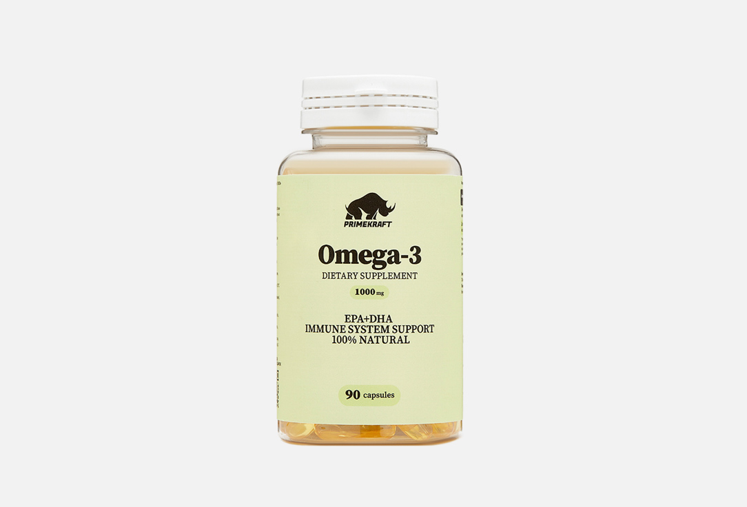 Биологически активная добавка PRIME KRAFT Omega 3- 1000 90 шт биологически активная добавка oslomega omega 3 500 мл