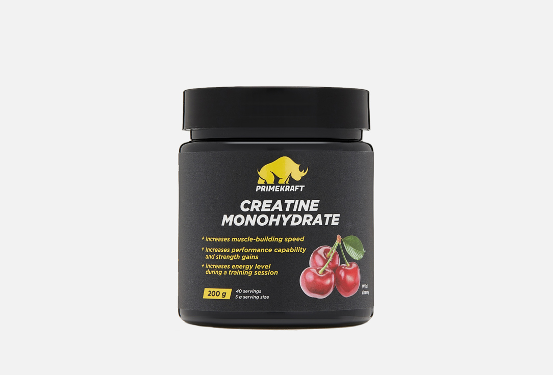 Kреатин Моногидрат PRIME KRAFT Wild cherry 200 г биологически активная добавка prime kraft creatine monohydrate 240 шт