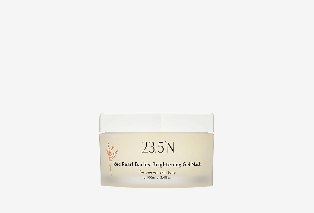 Гель-маска для выравнивания тона кожи 23.5°N Red Pearl Barley Brightening Gel Mask 100 мл