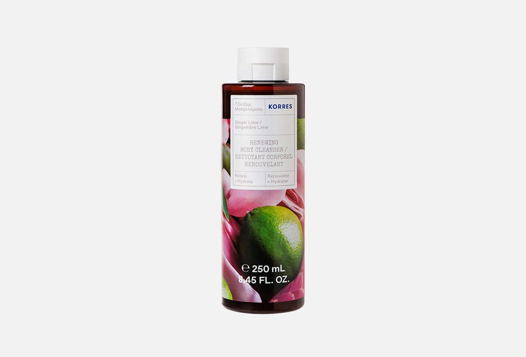 Гель для душа KORRES Ginger Lime Showergel-Body Cleanser 250 мл гель для душа korres guava 250 мл
