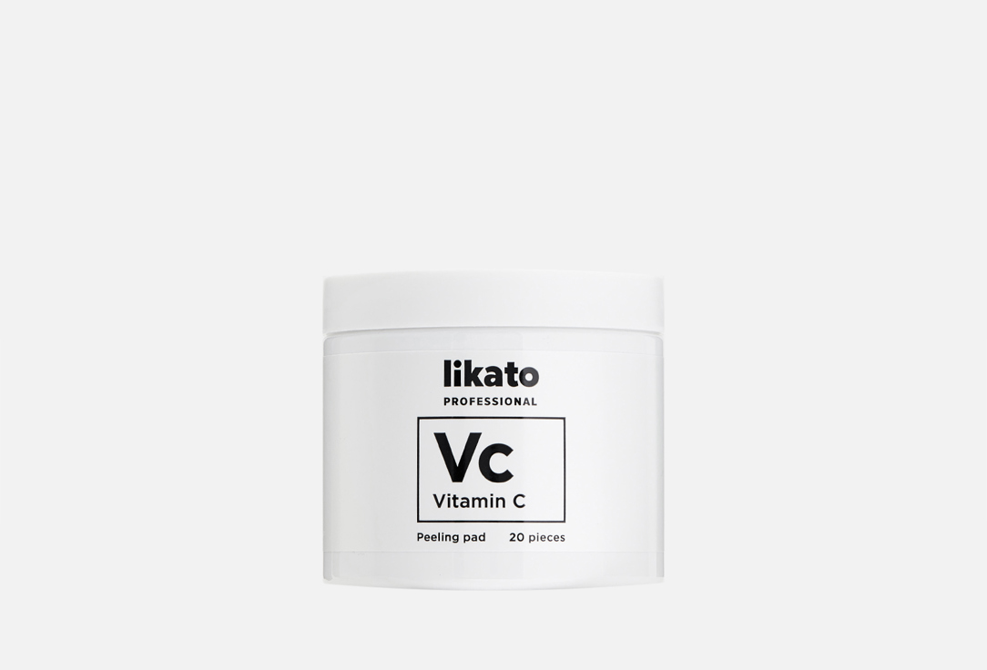Пилинг-пэды для совершенной кожи LIKATO PROFESSIONAL Peeling pad vitamin C 20 шт скрабы и пилинги likato пилинг пэды для совершенной кожи с ahа кислотами и витамином с