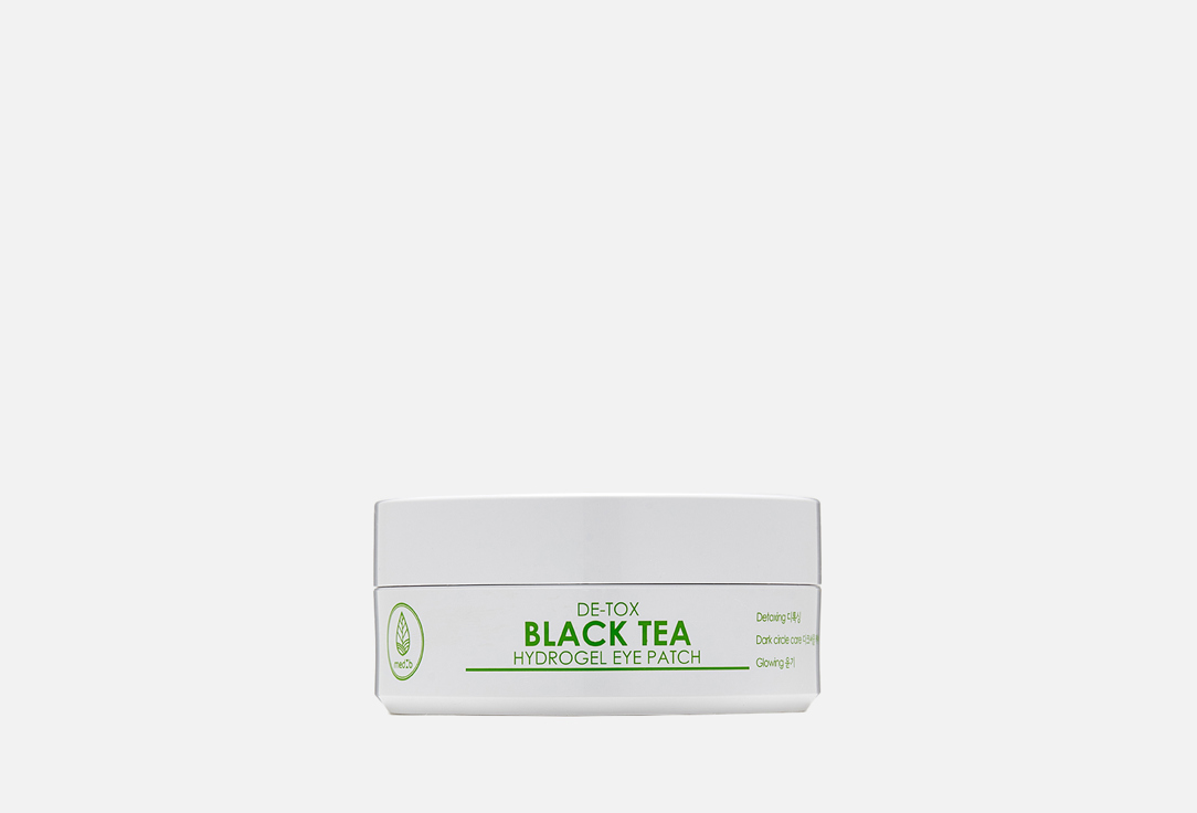 Патчи с экстрактом черного чая MEDB De-toxing Black Tea Hydrogel Eye Patches 60 шт гидрогелевые патчи для области вокруг глаз с маслом ши hydrogel eye patch shea butter 60шт