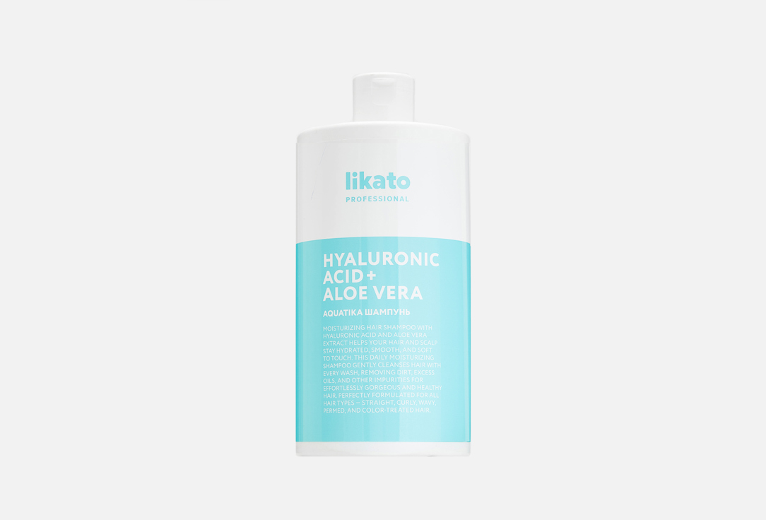 Шампунь для волос увлажняющий LIKATO PROFESSIONAL Aquatika hair shampoo hyaluronic acids 750 мл софт бальзам для волос likato colorito для окрашенных волос 750мл х 2шт