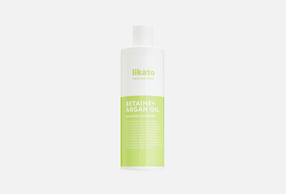 Шампунь для волос восстанавливающий LIKATO PROFESSIONAL Recovery hair shampoo biotin + argan oil 400 мл