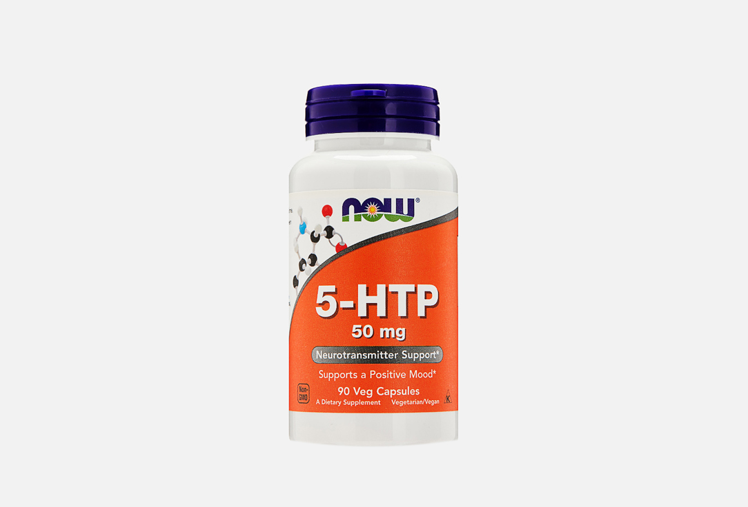5-HTP NOW 50 мг в капсулах 90 шт цена и фото