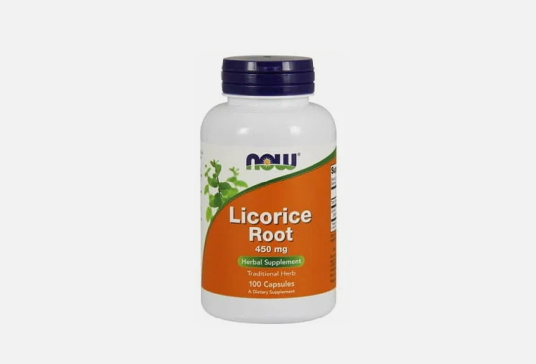 биологически активная добавка now licorice root 100 шт Корень солодки NOW Licorice root 450 мг 100 шт