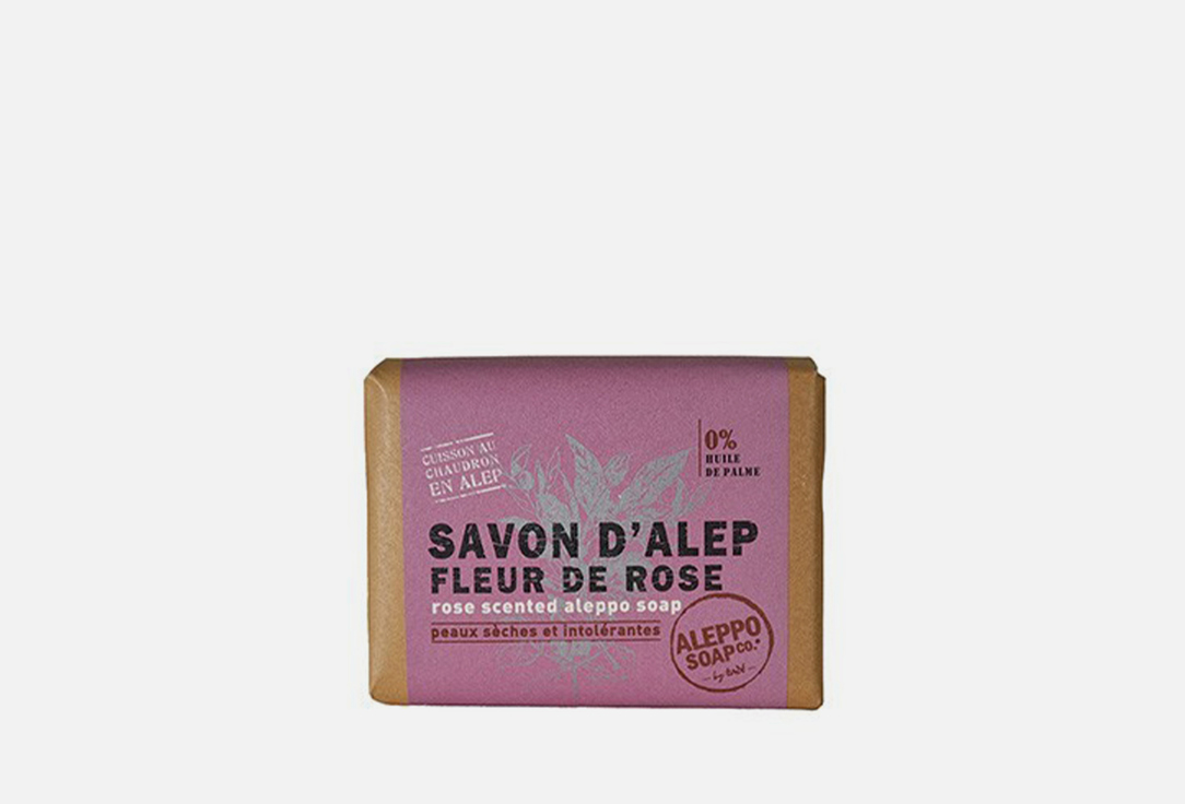 Алеппское мыло с ароматом розы TADE Savon d'Alep Fleur de Rose 100 г мыло tade olive