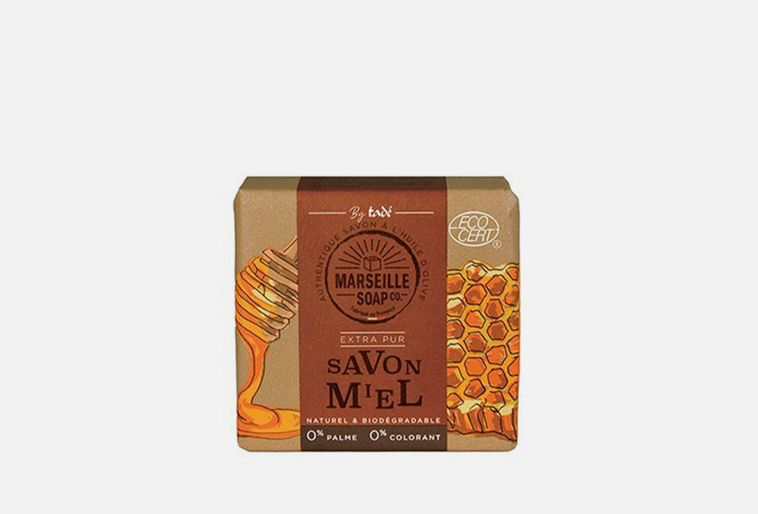 Марсельское мыло Мёд TADE Savon Miel certifié 100 г мыло tade savon d alep tranche 200 г