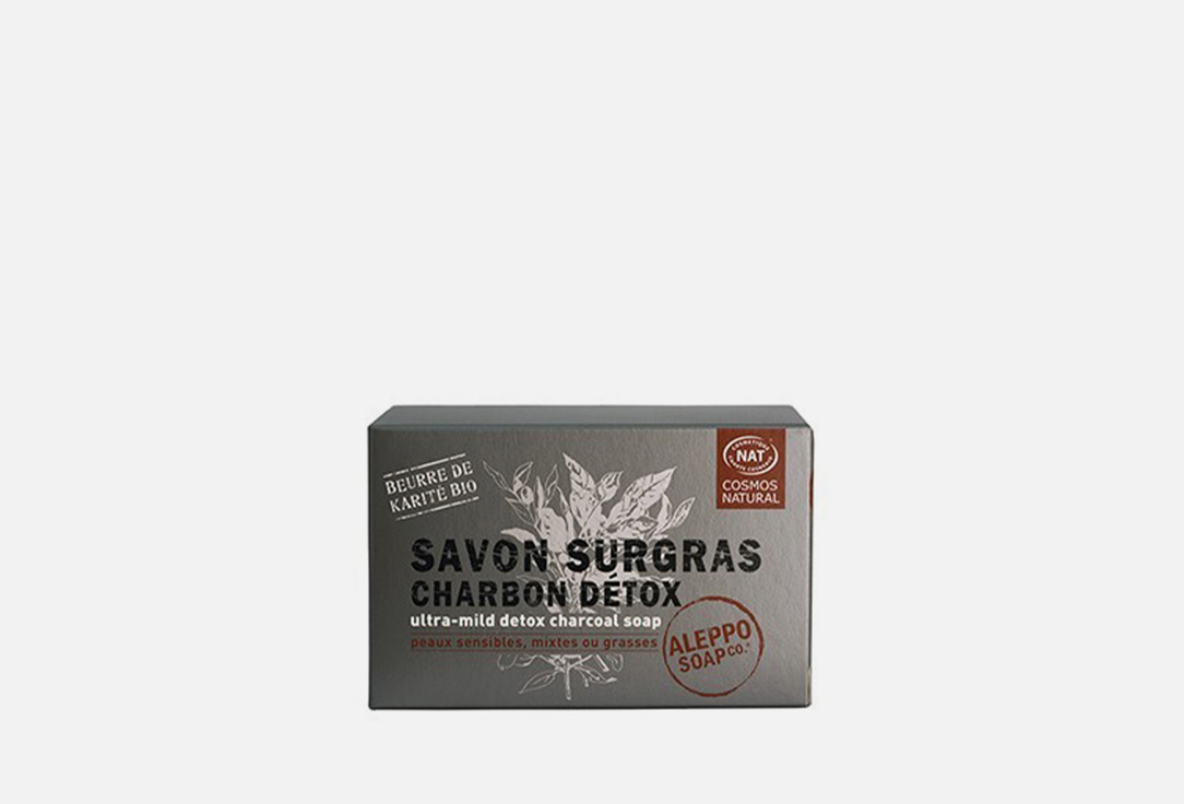 мыло мягкое с древесным углем TADE Savon Surgras Charbon Détox Certifié 140 г мыло с углем