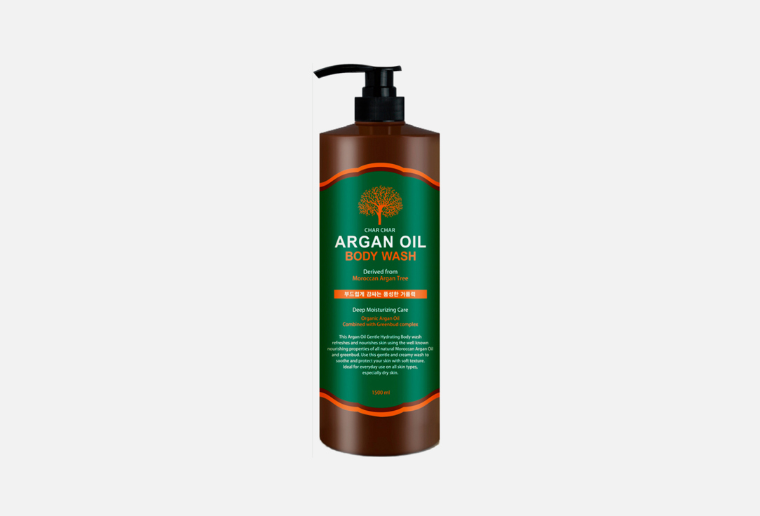Гель для душа CHAR CHAR Argan Oil Body Wash 1500 мл шампунь для волос evas char char шампунь для волос аргановое масло argan oil shampoo
