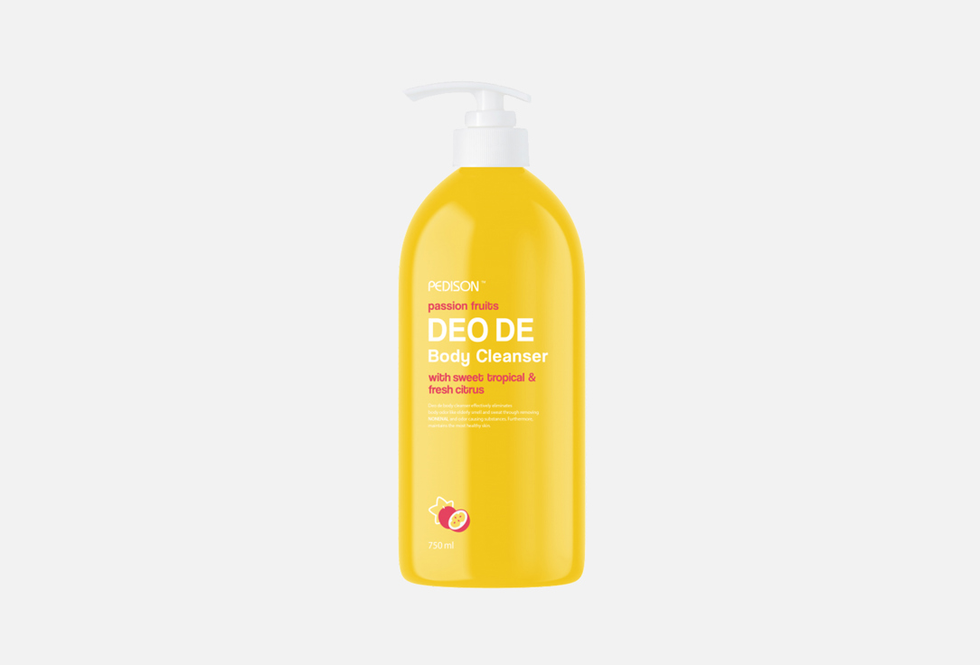 Гель для душа PEDISON DEO DE Body Cleanser Passion Fruits 750 мл гель для душа лимон и мята pedison deo de body cleanser 750 мл