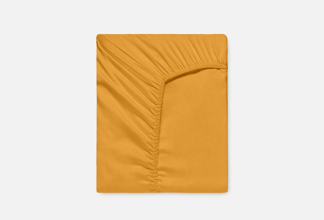 

Простыня на резинке SONNO, Желтый, Flora горчичная, желтая, двуспальная