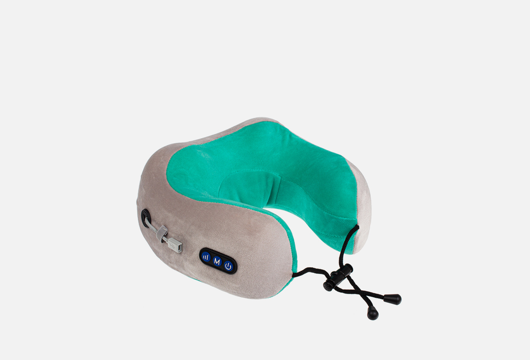 Подушка-подголовник для шеи BRADEX Серо-зелёная 1 шт массажная подушка bradex kz 0276 подушка сидушка про д сидения с памятью