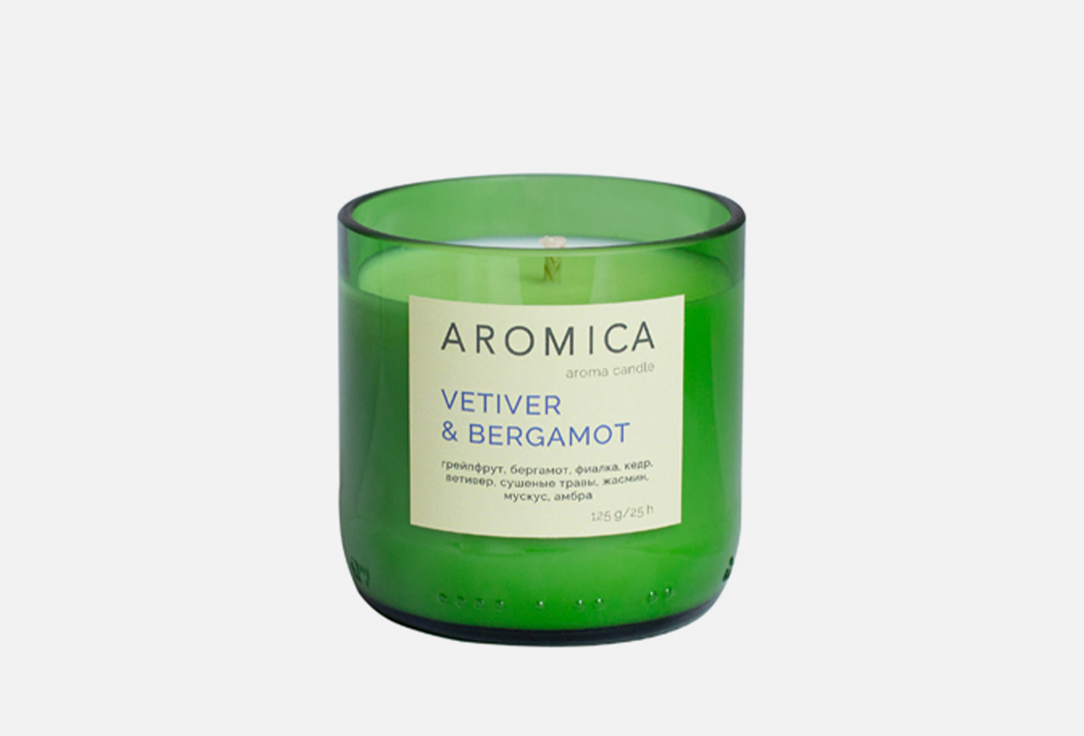 Свеча ароматическая  AROMICA Vetiver & Bergamot  