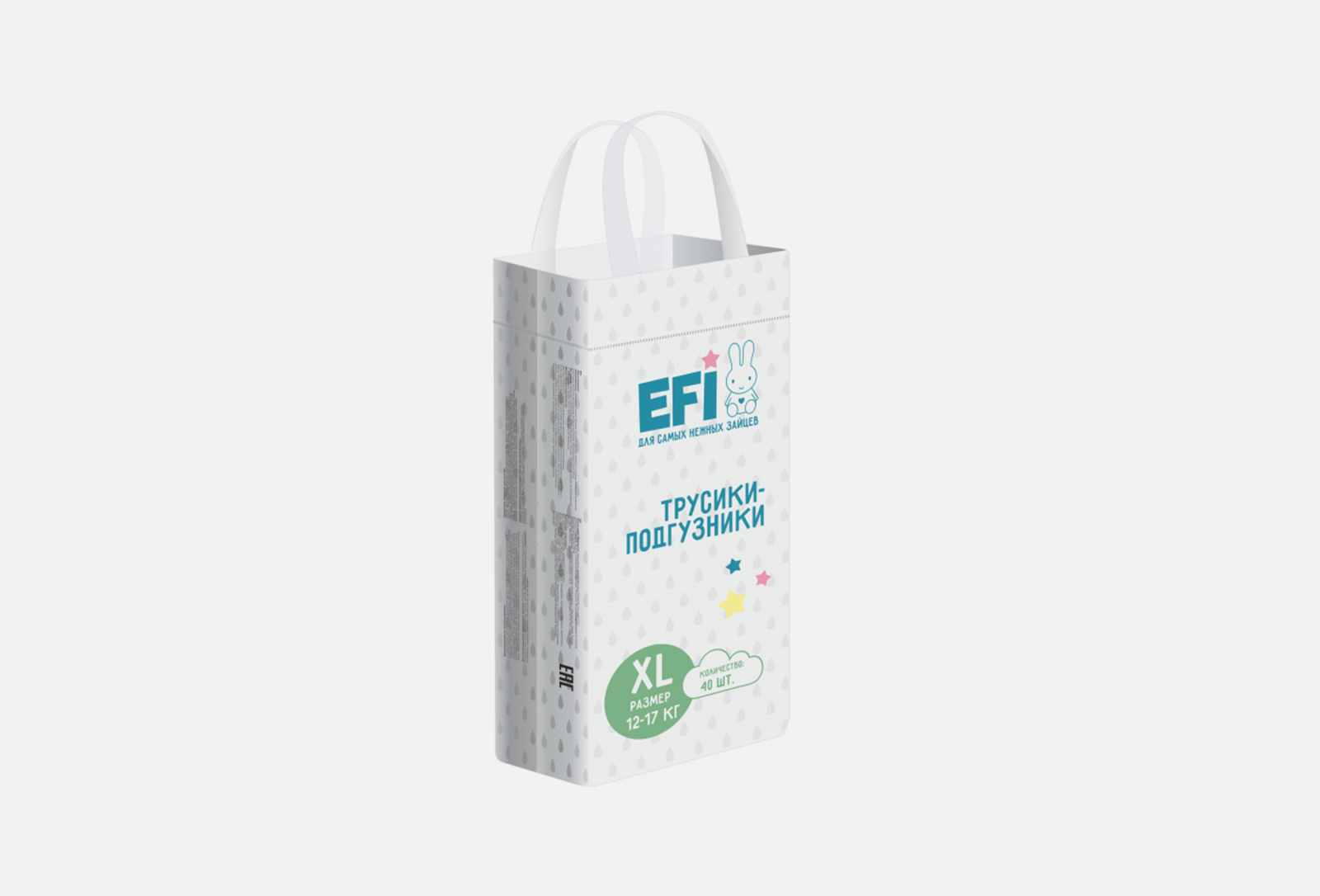 EFI Трусики-подгузники super slim XL 40 шт — купить, цена в Москве