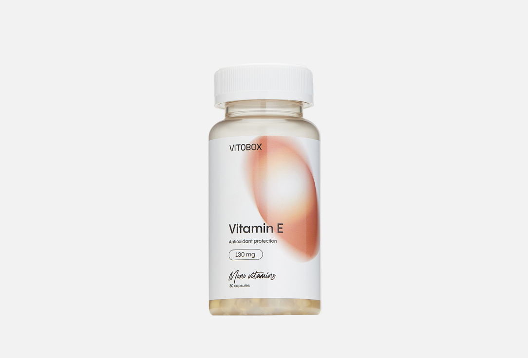 Биологически активная добавка VITOBOX Vitamin E 30 шт биологически активная добавка vitobox 5 htp 30 шт