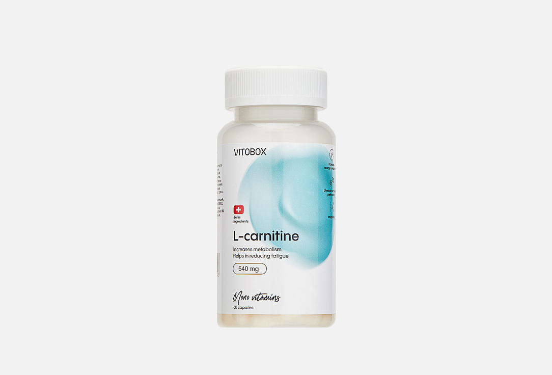 Биологически активная добавка VITOBOX L-Carnitine 30 шт биологически активная добавка vitobox vitamin b12 30 шт