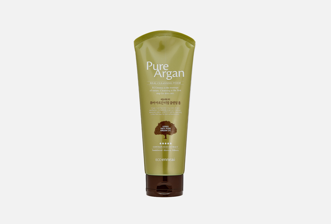 Изображение товара Очищающая пенка для умывания лица Welcos ECOennea Pure Argan Real Cleansing Foam