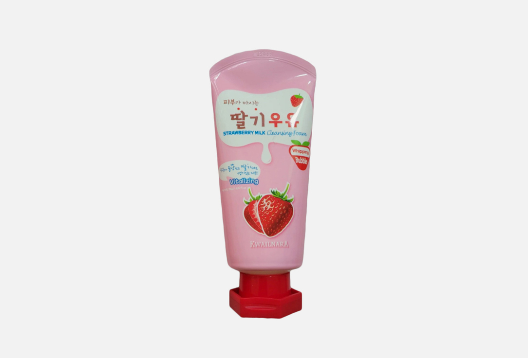 

Очищающая пенка для лица с клубникой и молоком KWAILNARA, STRAWBERRY MILK Cleansing Foam 120 мл