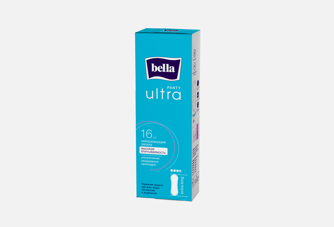 Супертонкие ежедневные прокладки BELLA Ultra extra long 16 шт bella прокладки ежедневные for teens ultra sensitive 10 шт
