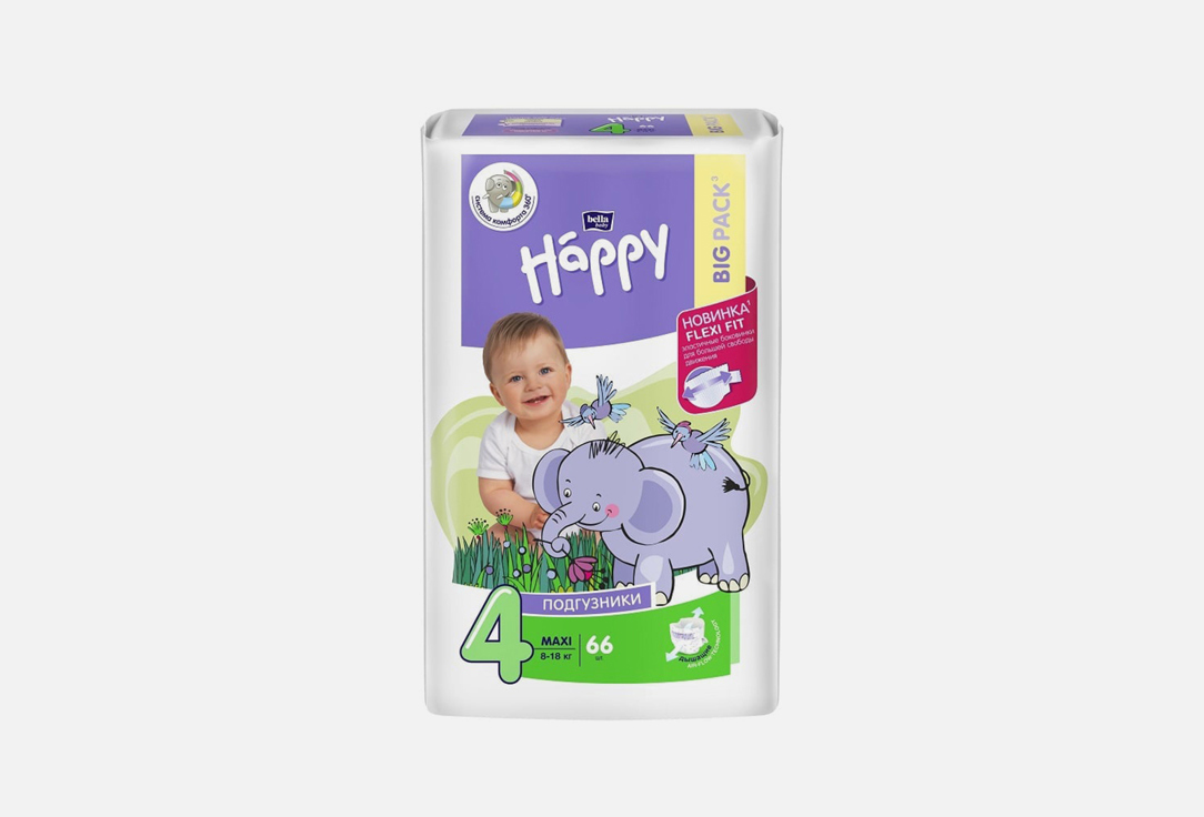 Детские подгузники Happy Maxi, 8-18 кг 