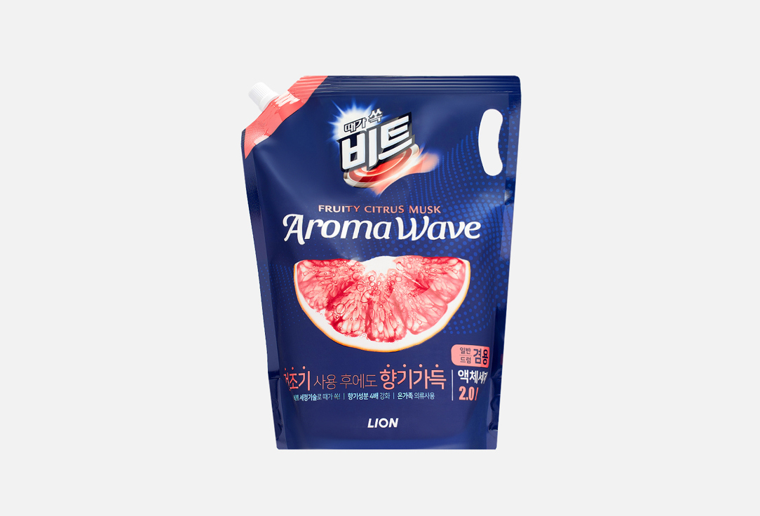 Изображение товара Гель для стирки Lion AROMA WAVE Grapefruit 2000 мл для автоматической стирки