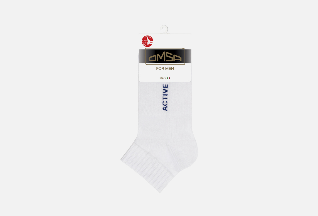 Носки OMSA Bianco 45-47 мл носки omsa укороченные bianco белые 42 44 размер