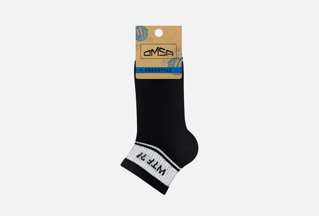 Носки OMSA Freestyle Nero, Bianco 45-47 мл носки omsa eco 401 размер 45 47 nero черный