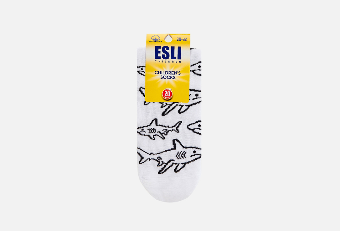 носки esli классические белые носки ESLI Белые 33-35 мл