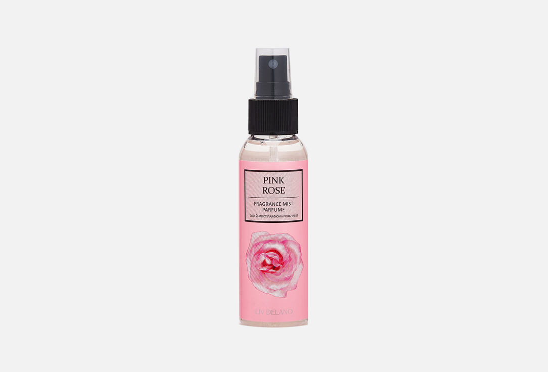 Парфюмированный спрей-мист LIV DELANO Pink Rose 100 мл спрей для тела liv delano спре мист парфюмированный fragrance mist parfume bloom flora