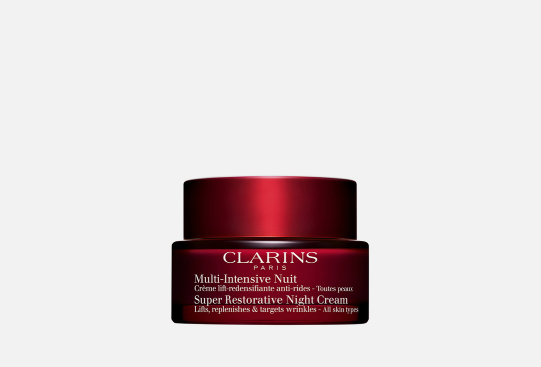 Восстанавливающий ночной крем с эффектом лифтинга для любого типа кожи Multi-Intensive Clarins Super Restorative Night Cream For All skin types 