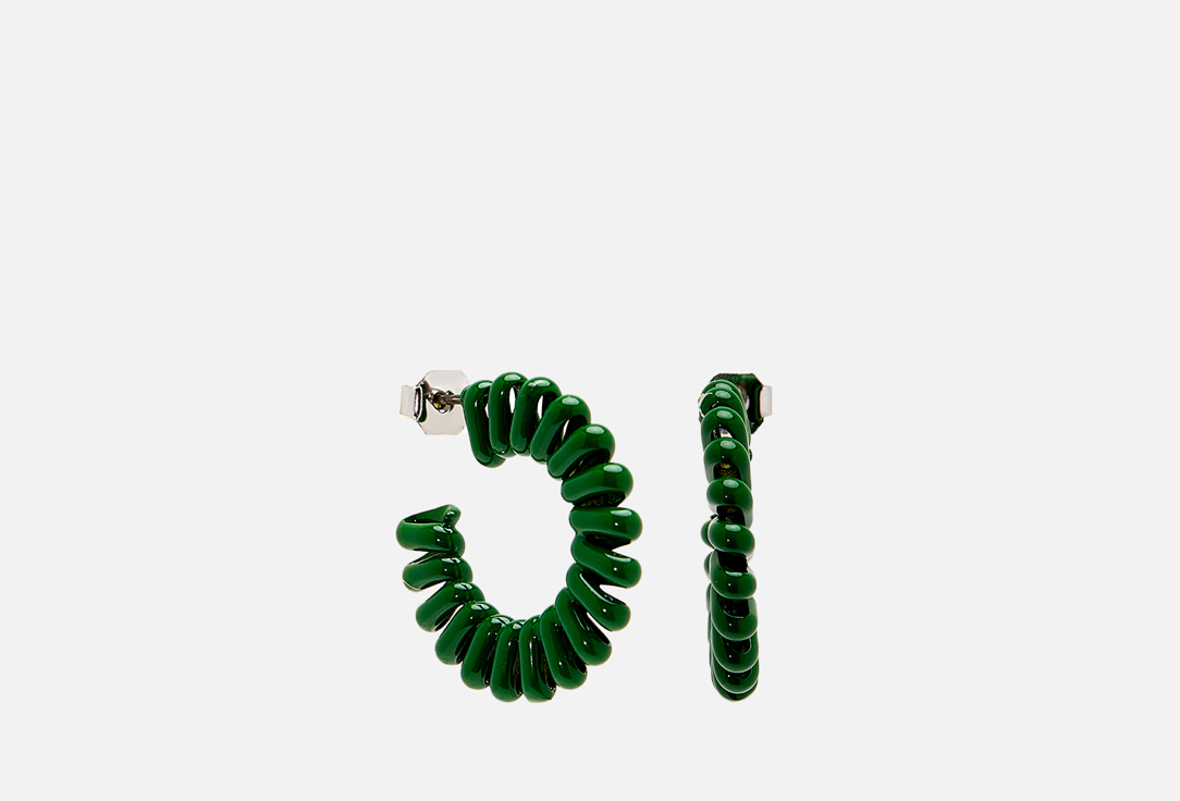 серьги AQUA Green earrings-wire 2 шт aqua черные треугольные серьги трубки