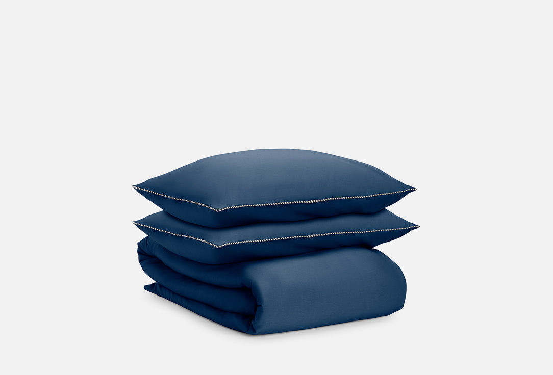 Комплект постельного белья Tkano темно-синий, полутораспальный  
