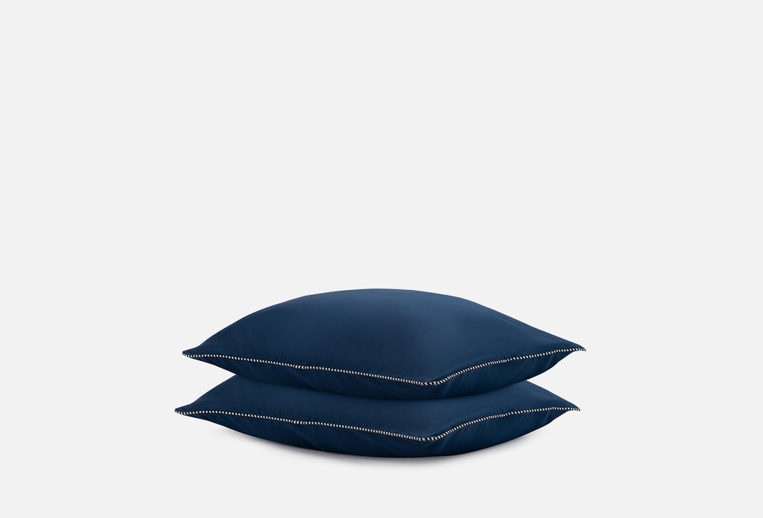 Комплект наволочек TKANO Essential темно-синий, 50х70