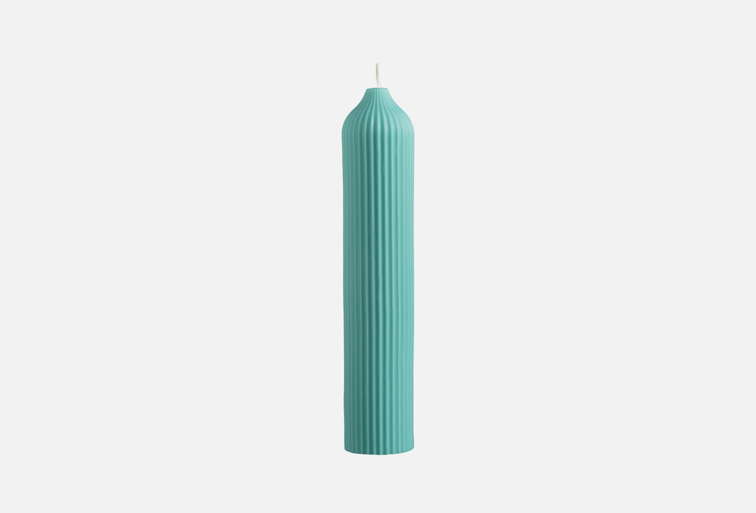 Свеча декоративная TKANO Бирюзовый, 25.5 см 1 шт
