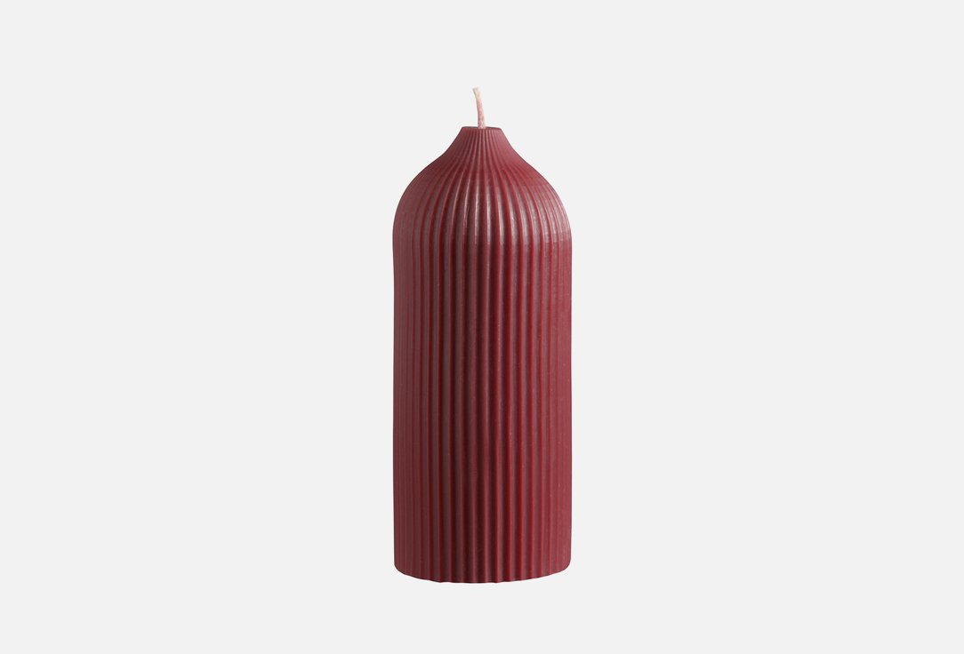 Свеча декоративная  Tkano бордовый, 16.5 см  