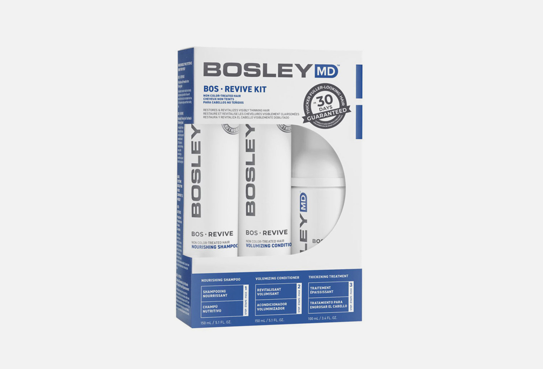 

Комплексный набор против выпадения волос BOSLEY MD, BOS Revive Starter Pack For Non Color-Treated Hair 3 шт
